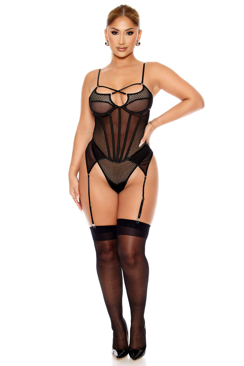 Caught Me Up Corset Style Teddy