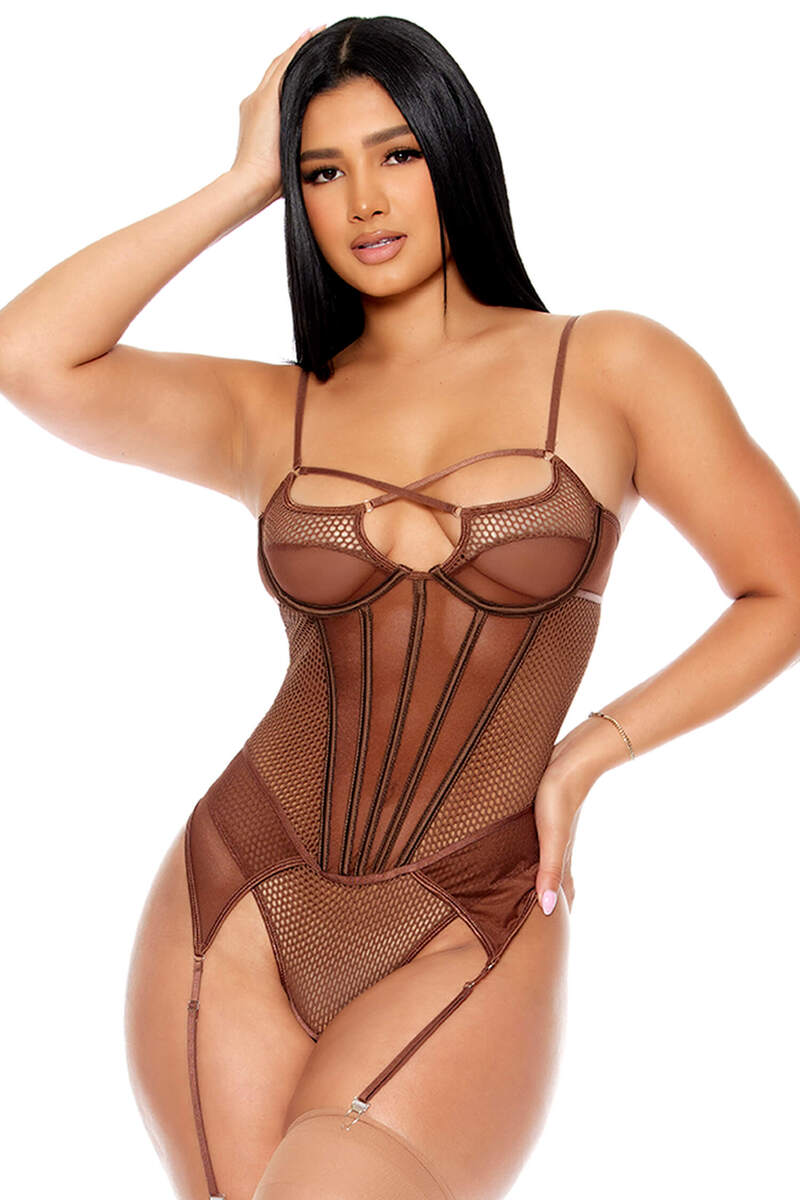 Caught Me Up Corset Style Teddy