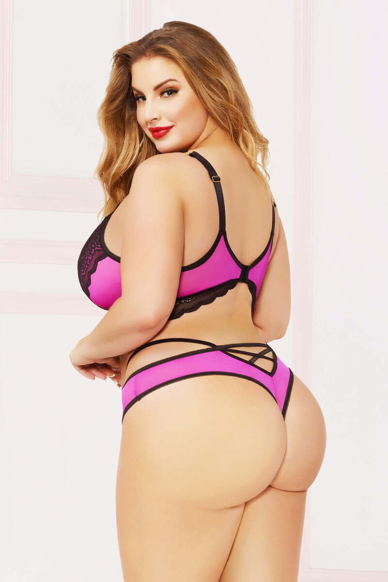 Catalinia Plus Size Bralette & Panty Set