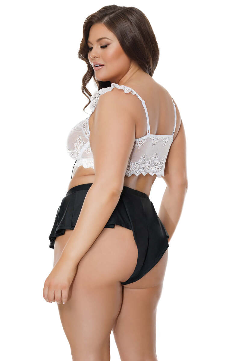 Plus Size Spirited Crop Top & Shorts Set
