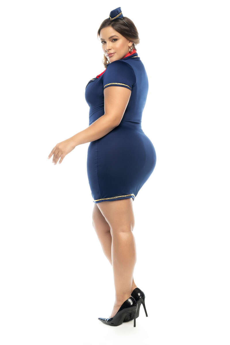 Plus Size Sexy Flight Attendant Costume