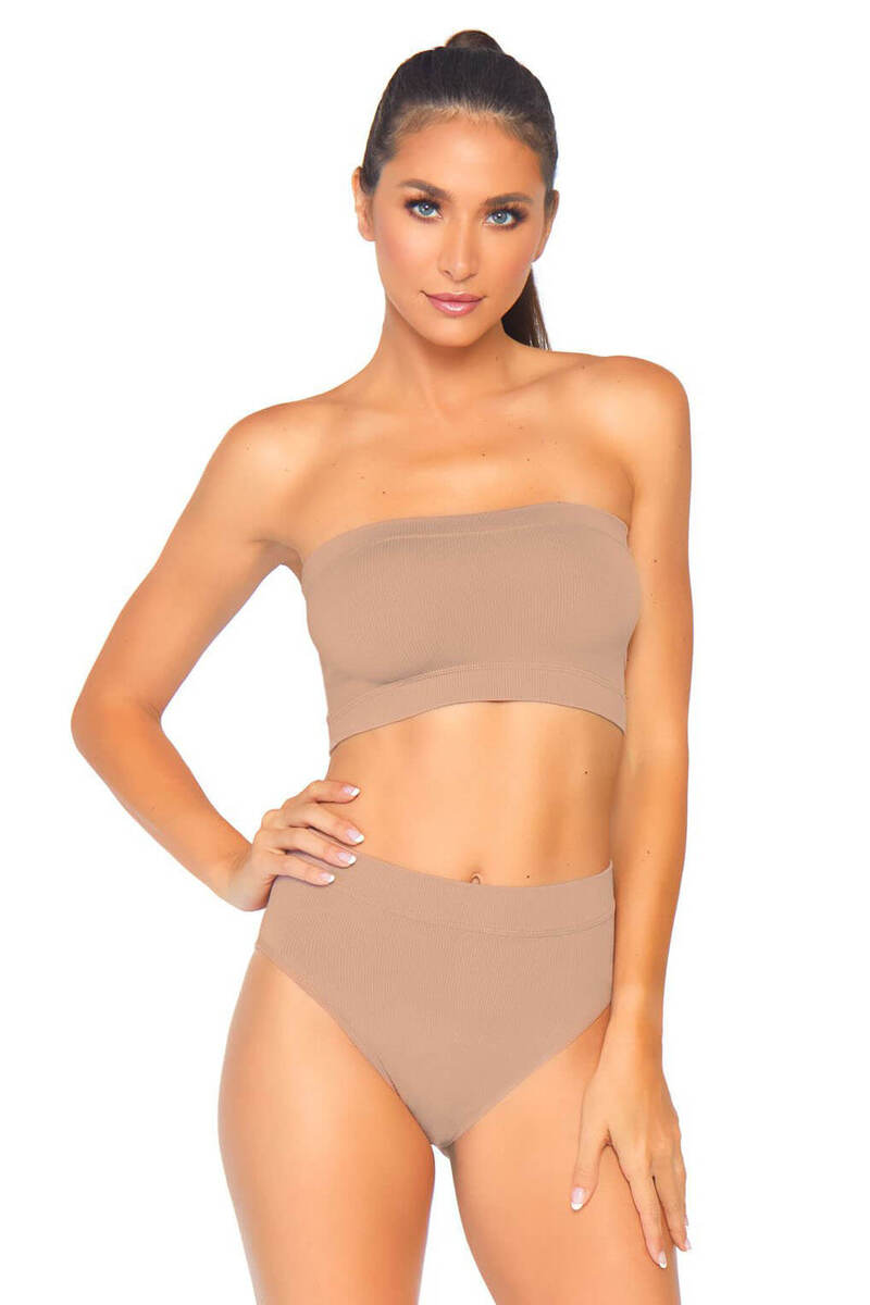 Seamless Bandeau And Briefs Set