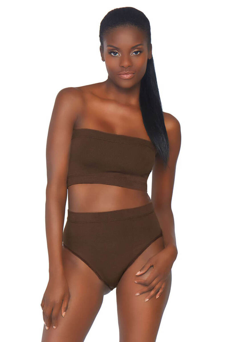 Seamless Bandeau And Briefs Set
