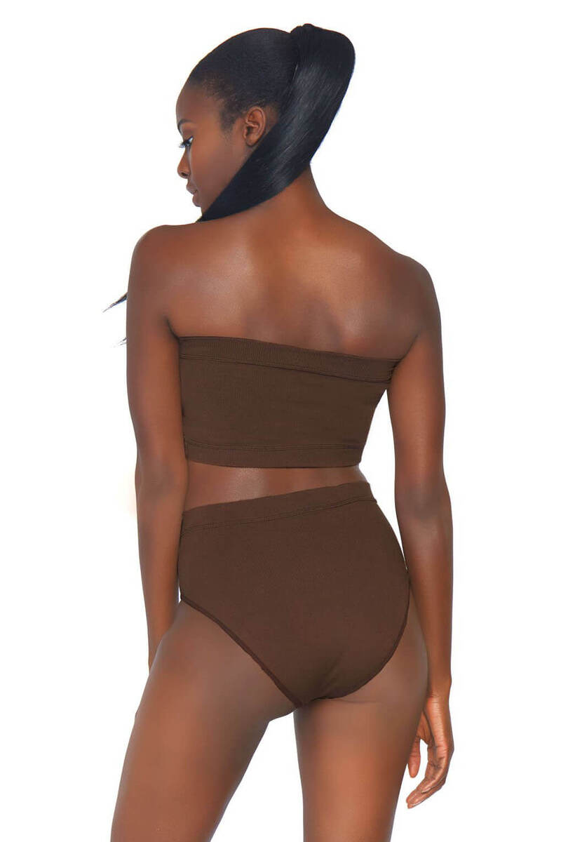 Seamless Bandeau And Briefs Set
