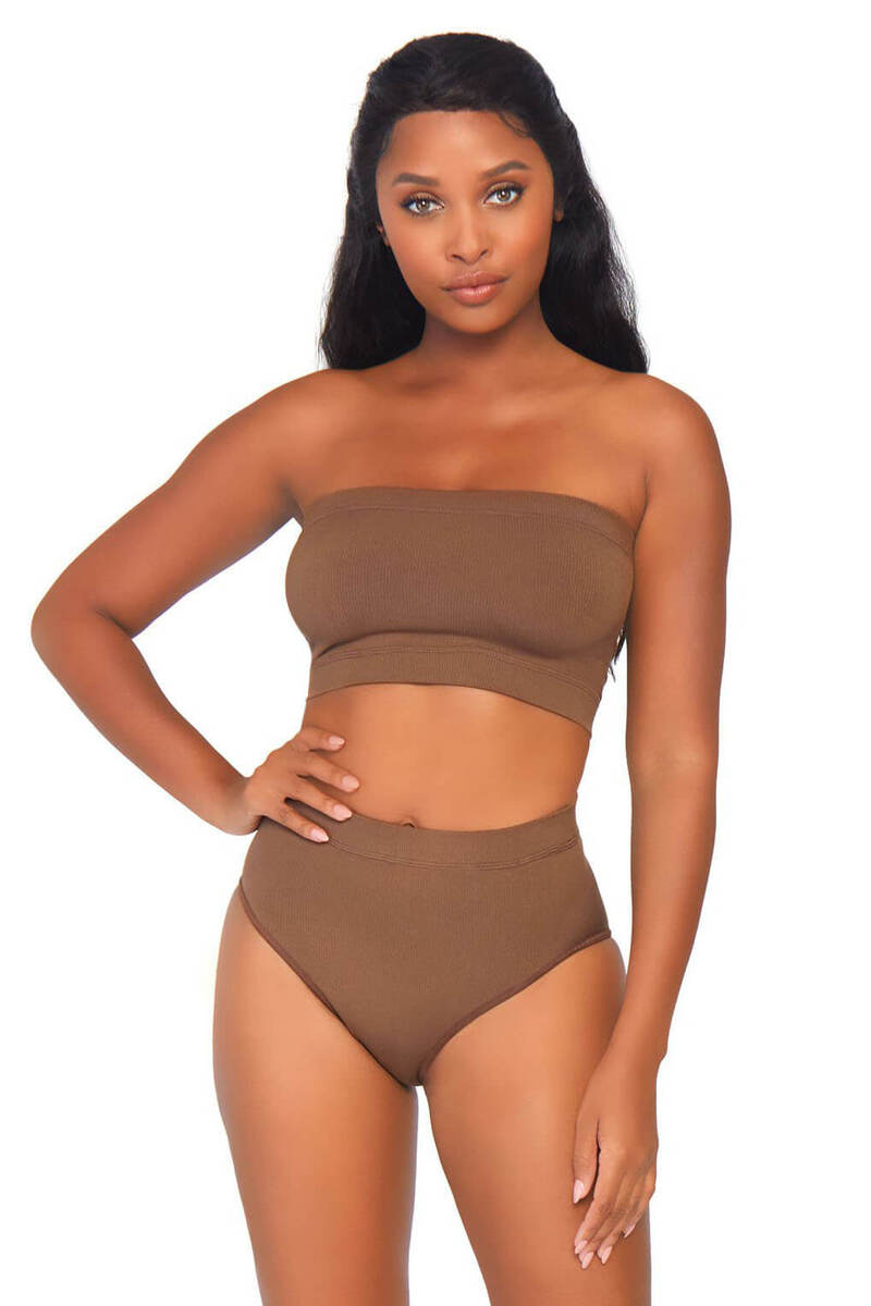 Seamless Bandeau And Briefs Set
