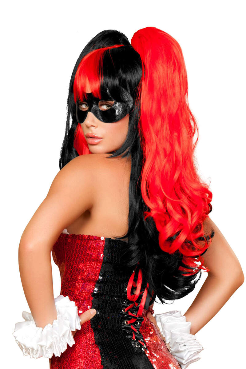 Black & Red Wig