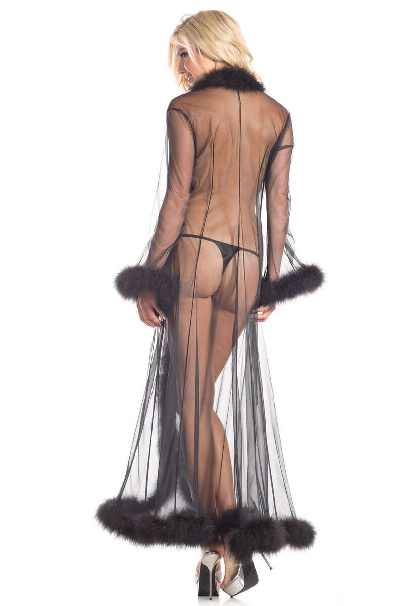 Marabou Sheer Robe