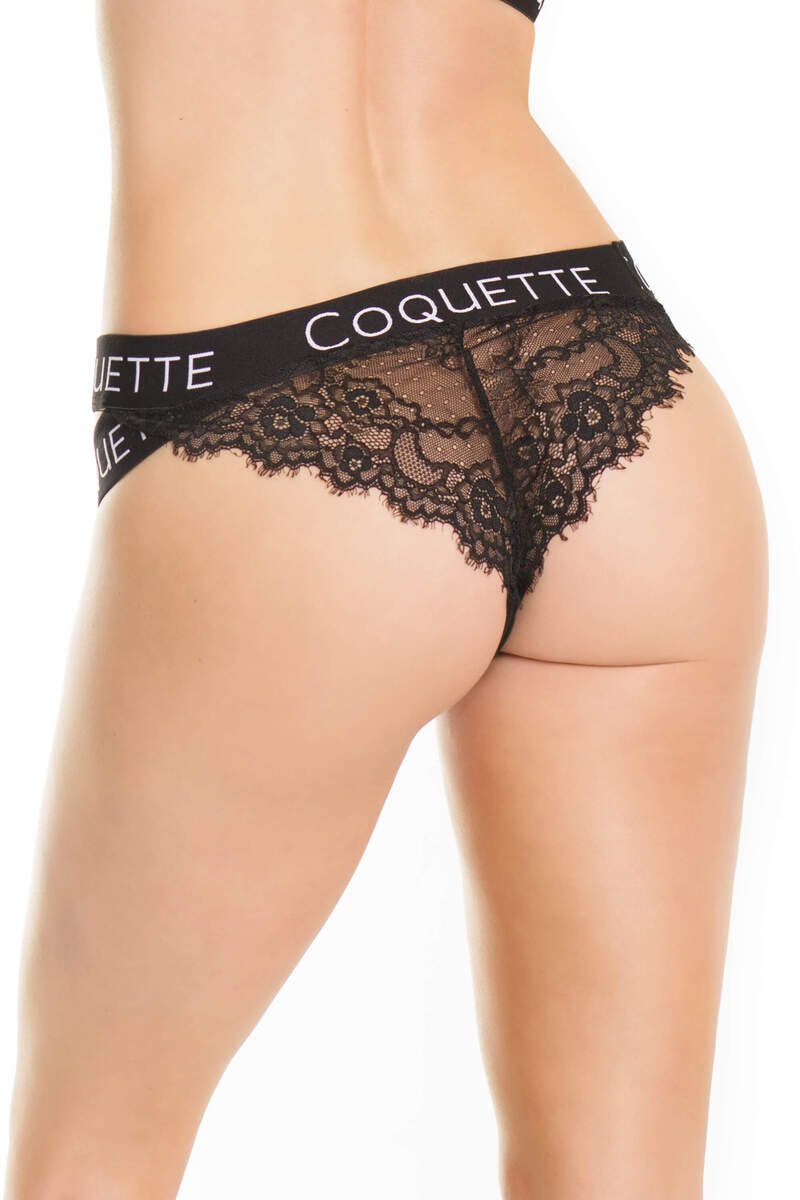 Coquette Fine Lace Back Panty