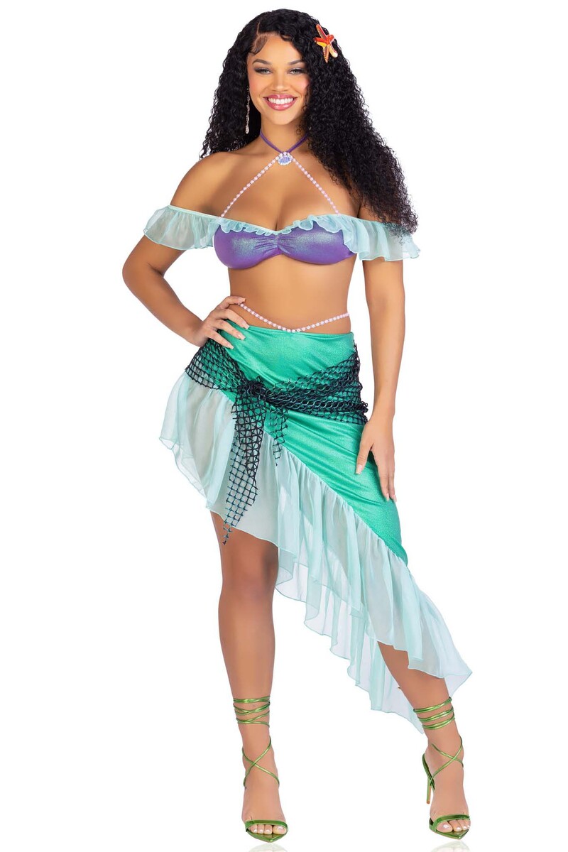 Spellbound Mermaid Costume Purple Green Front