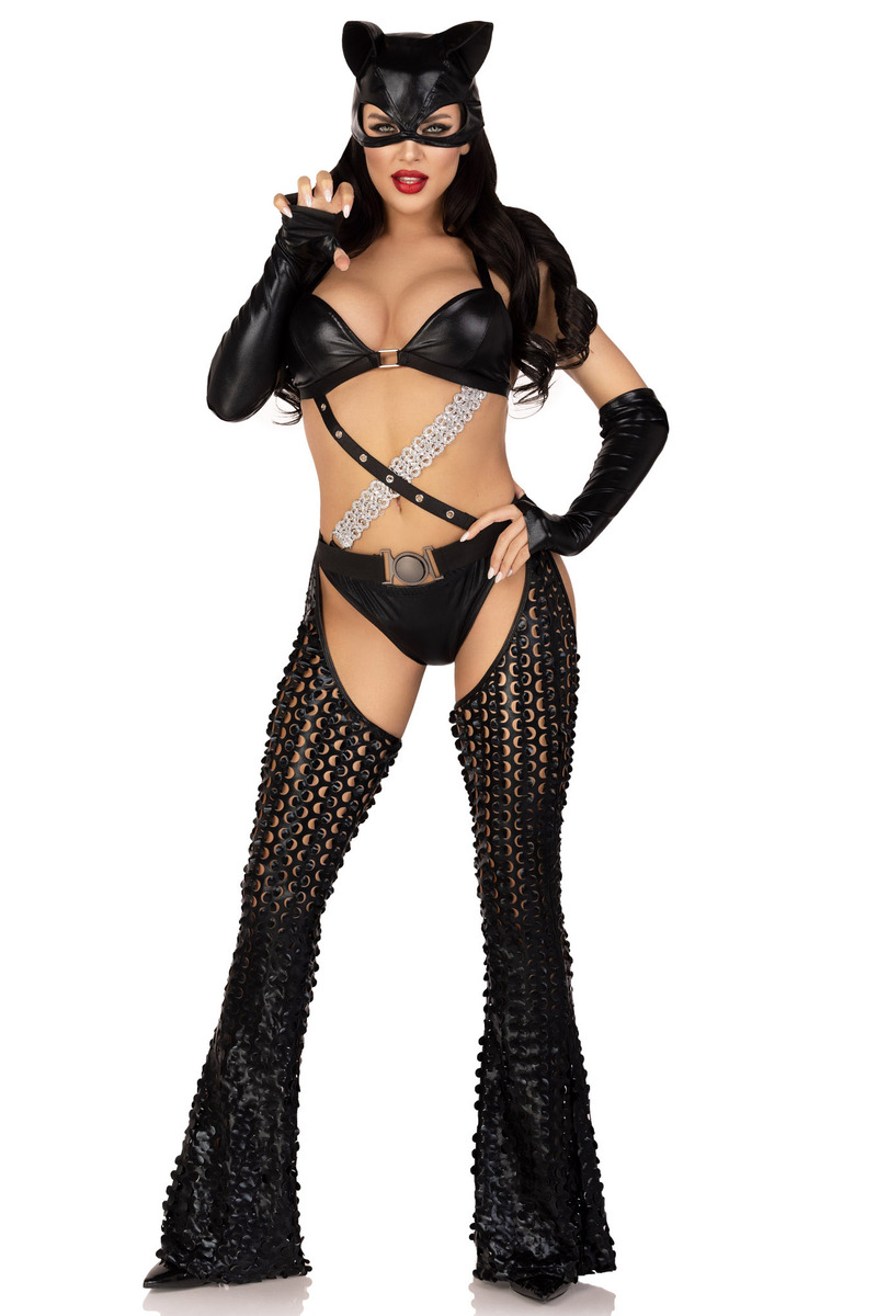 Mistress Kitty Costume Black Front
