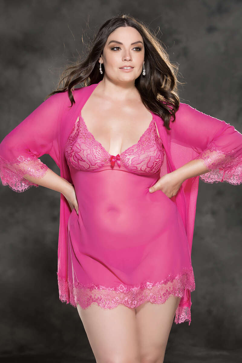 Pegnoir Plus Size Lingerie Set