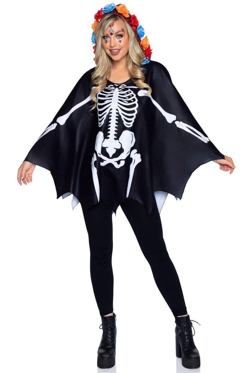 Day of the Dead Costume Poncho