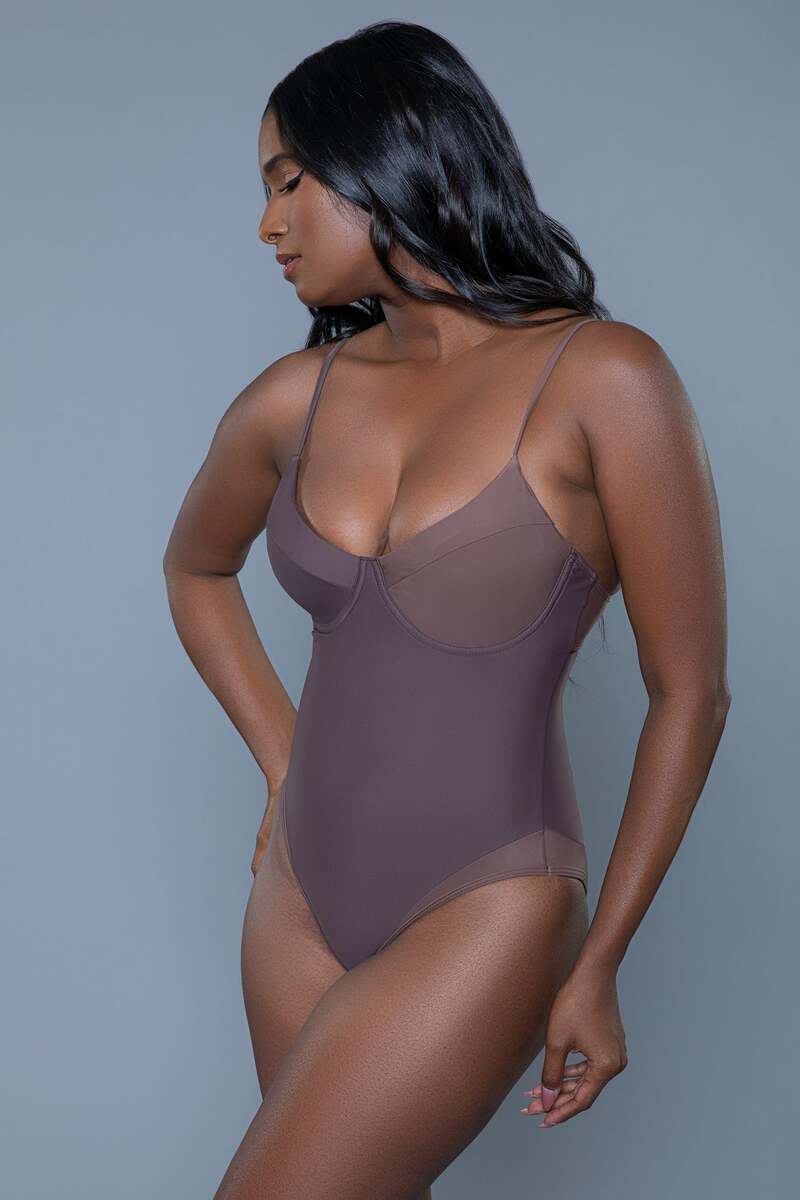 Charlotte Swimsuit Brown Side