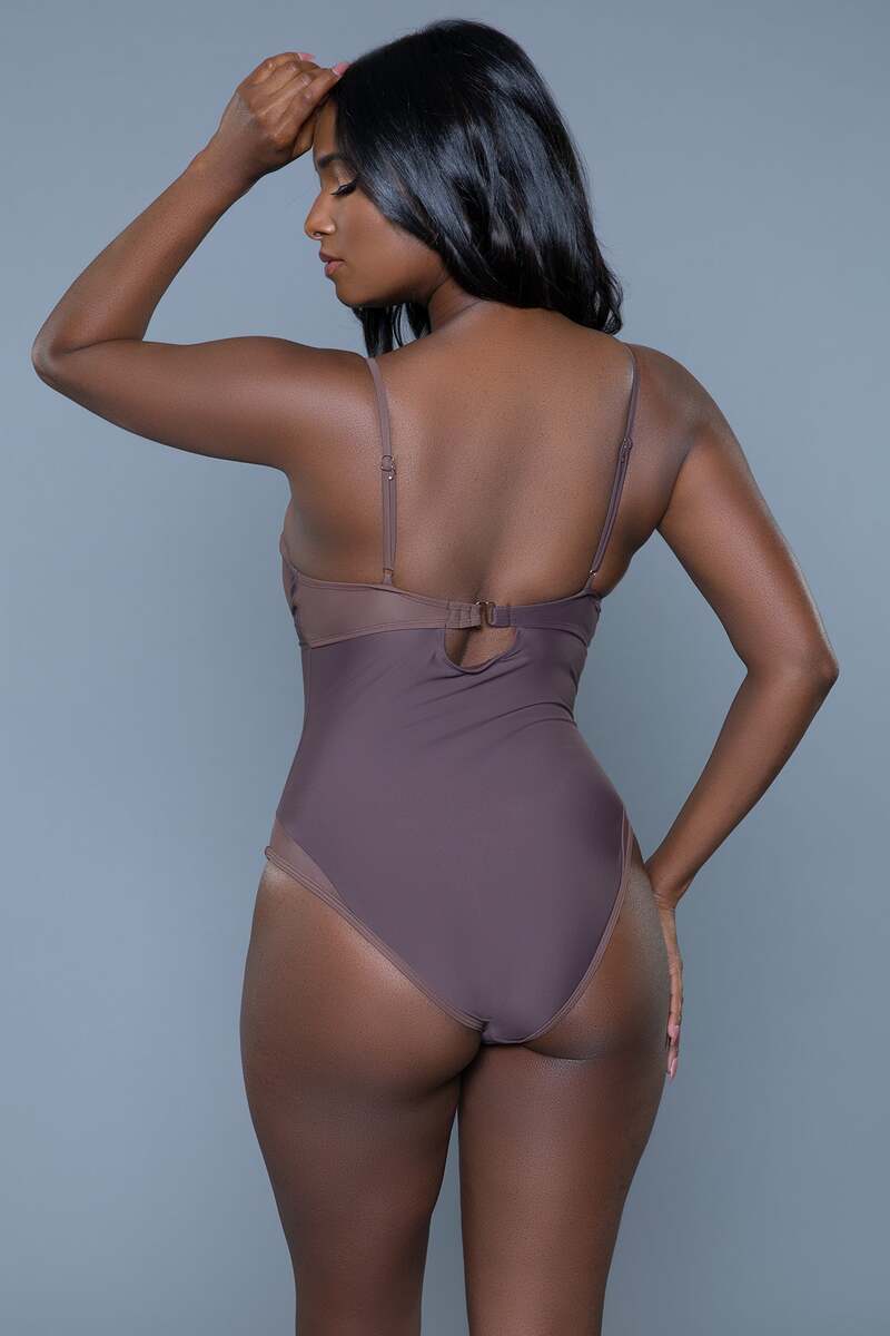 Charlotte Swimsuit Brown Back