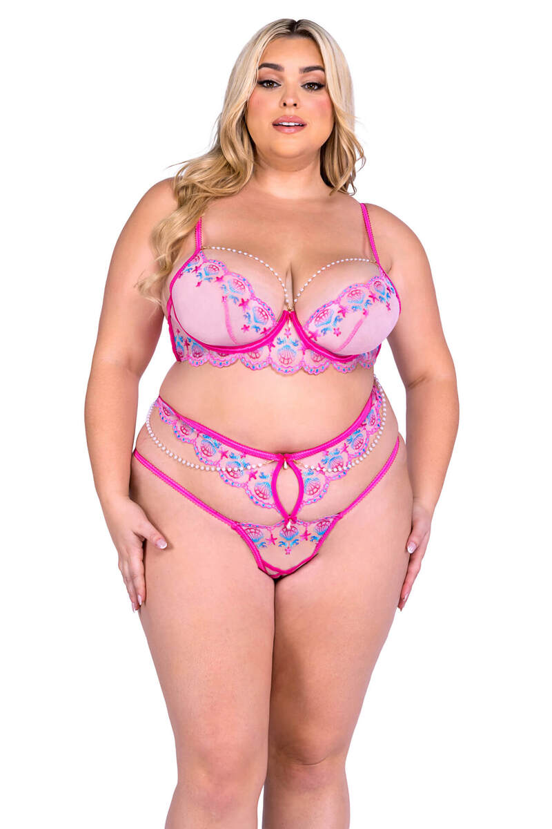Plus Size Sultry Siren Bra & Panty Set