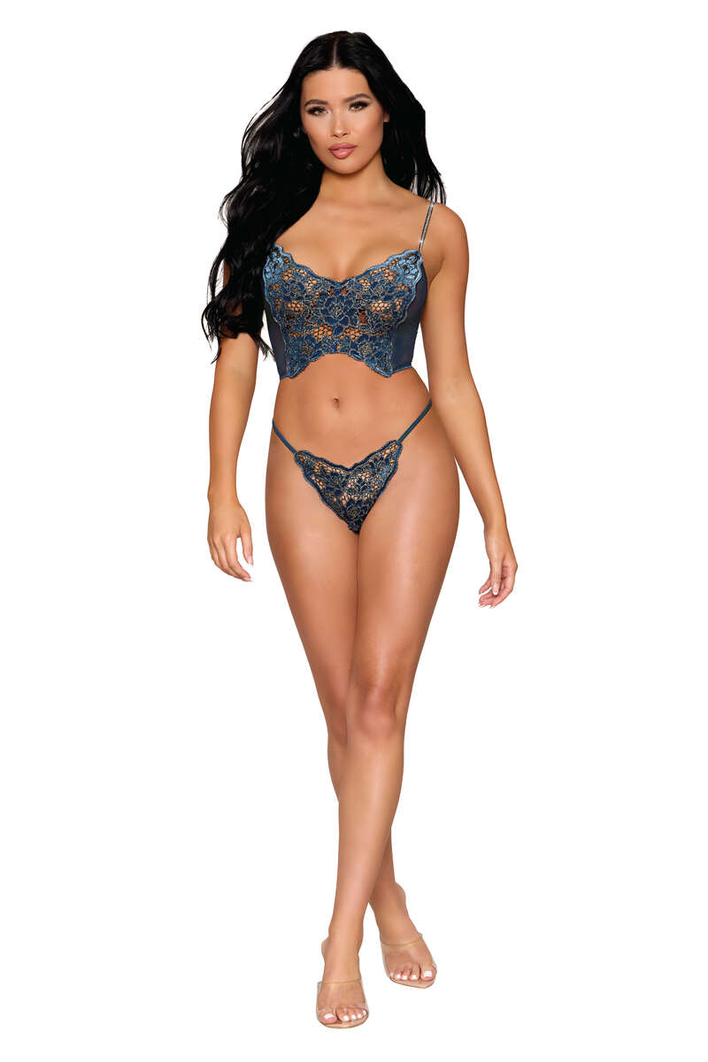 Velvet Twilight Bustier & G-String Set