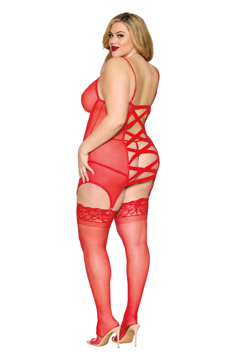 13499x-pnsta - Garter Slip & Gstring