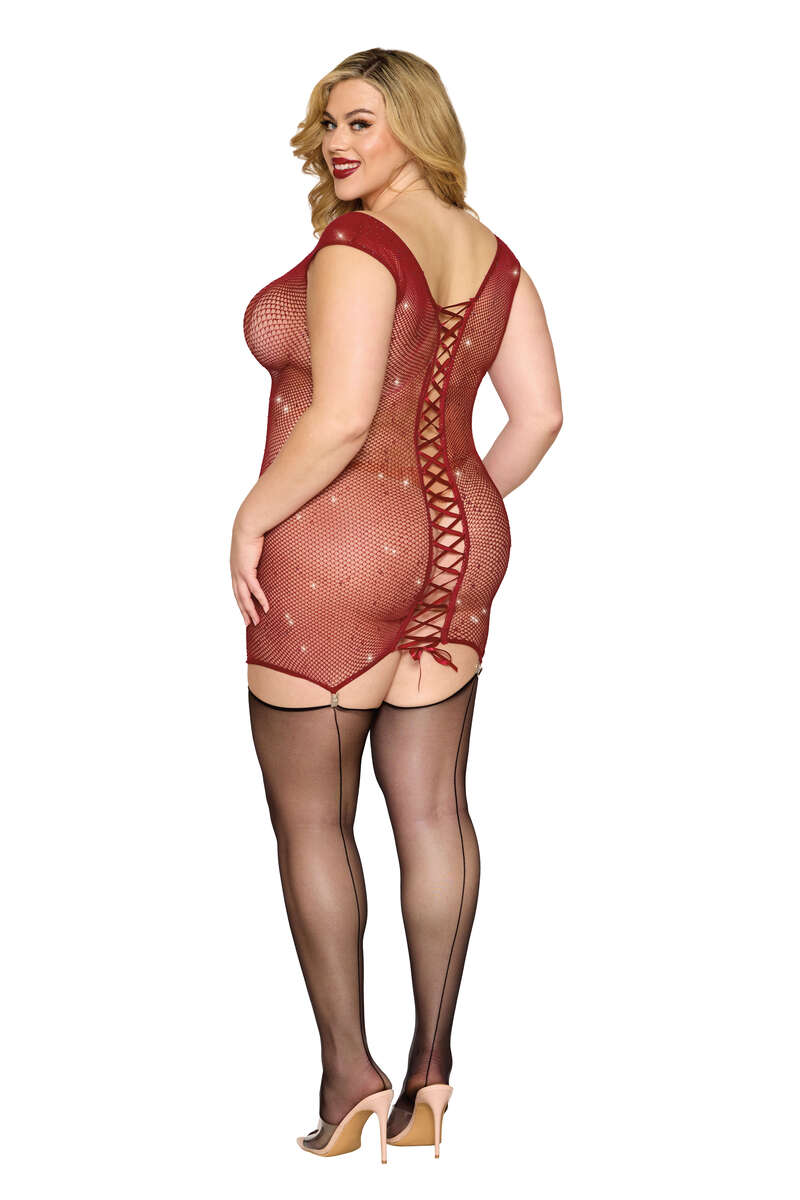 Plus Size Seamlessly In Love Garter Slip