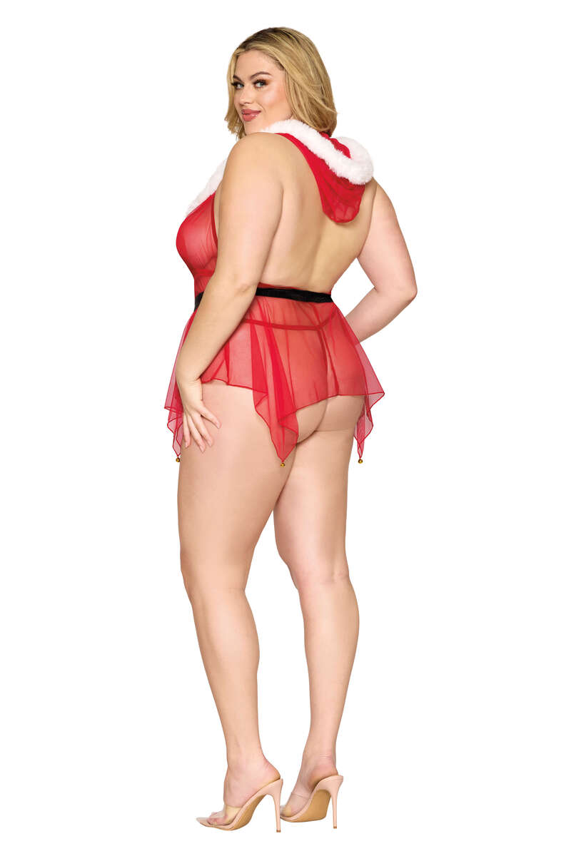 Plus Size North Pole Hottie Lingerie Costume