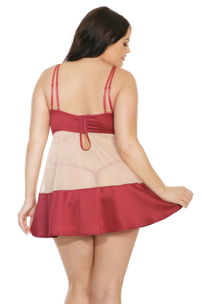Plus Size Sheer Love Babydoll