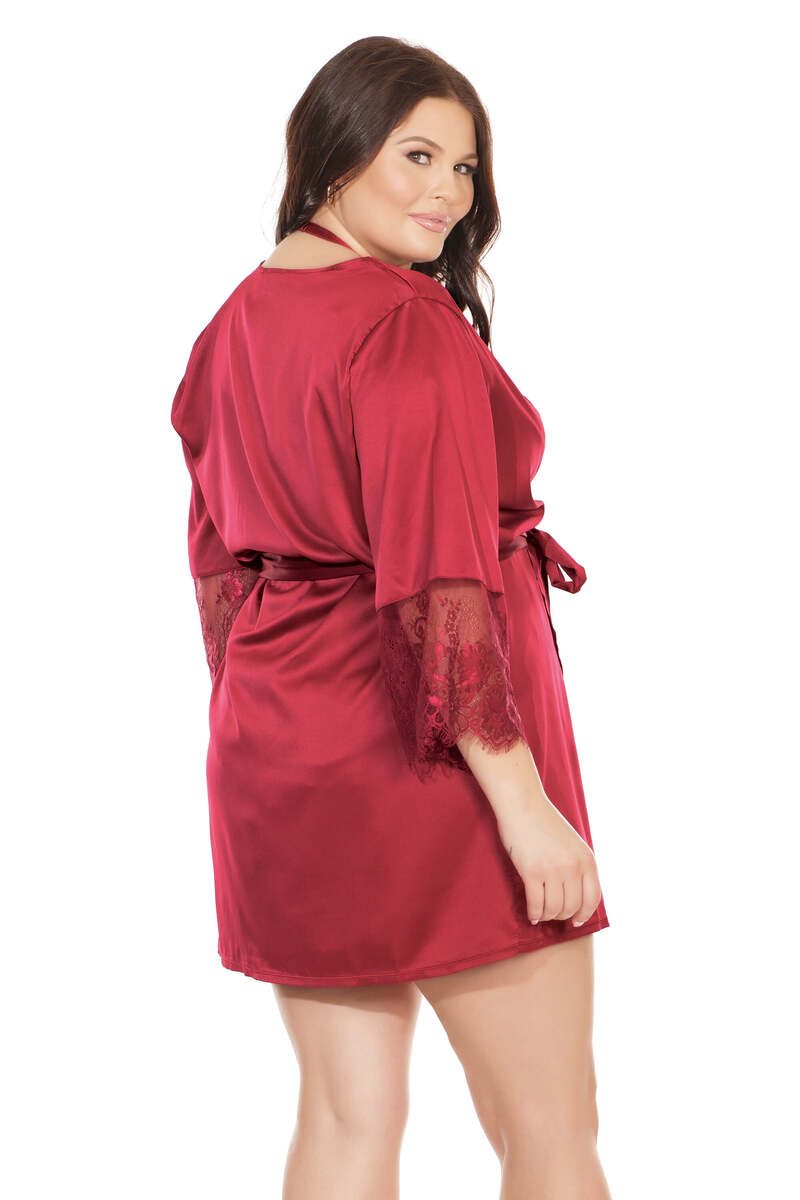 Plus Size Merlot Love Robe