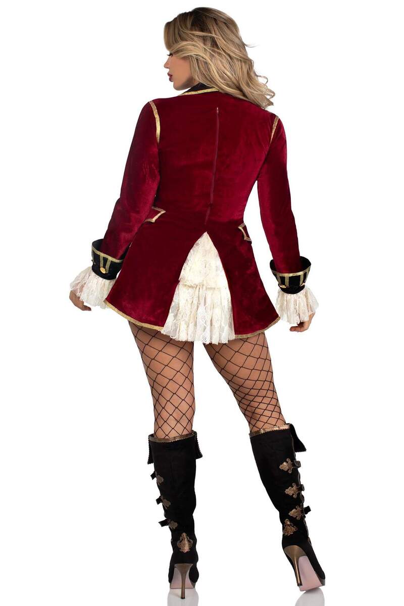Captivating Pirate Captain Costume Back