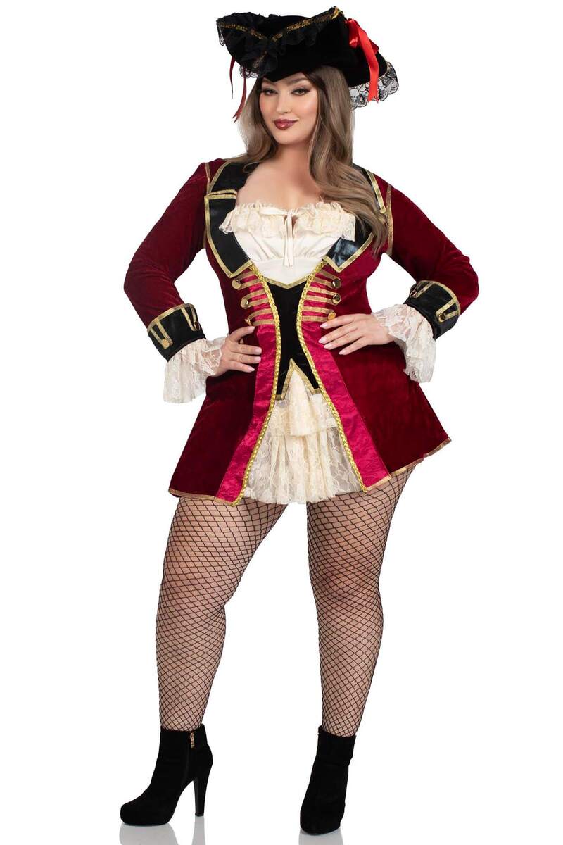 Plus Size Captivating Pirate Captain