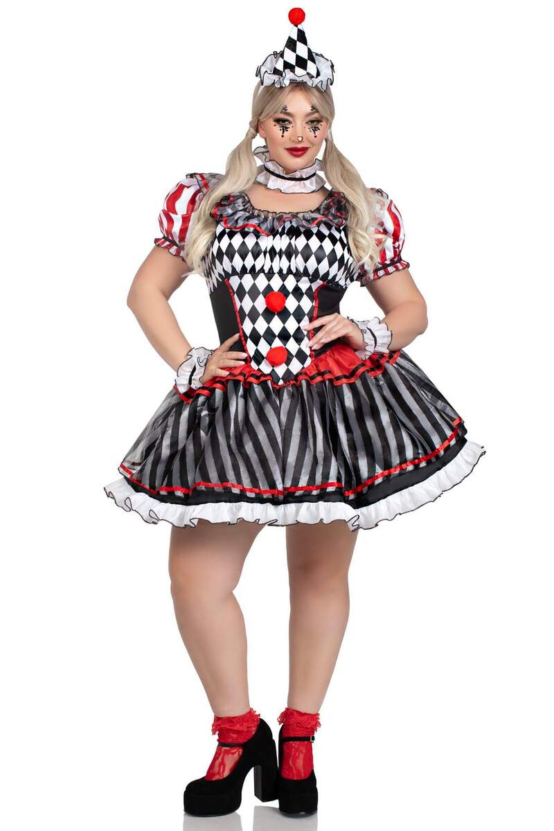 Plus Size Darling Harlequin Costume