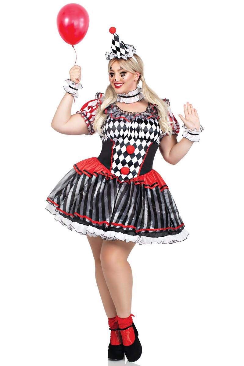 Plus Size Darling Harlequin Costume