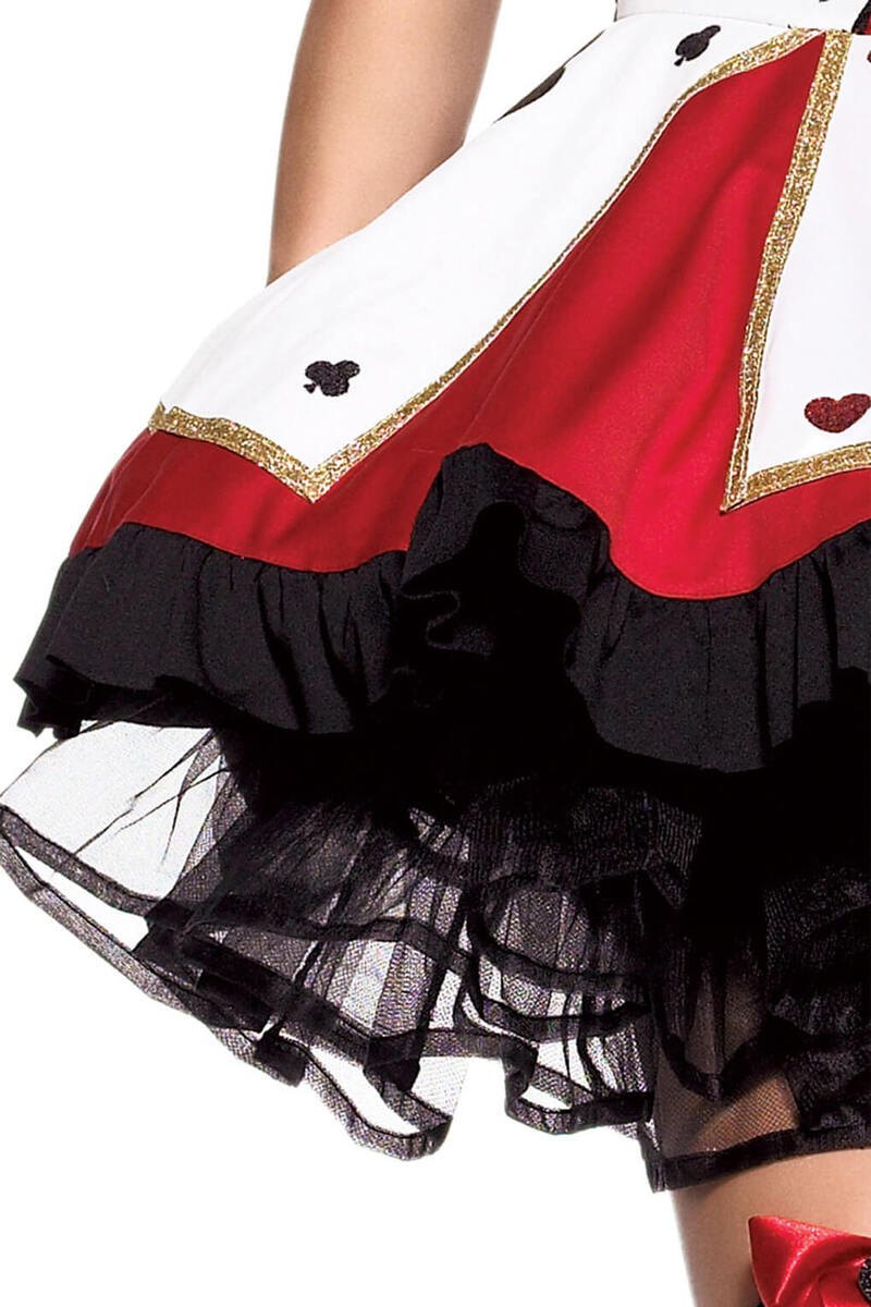 Pretty Playing Card Costume Skirt Detail