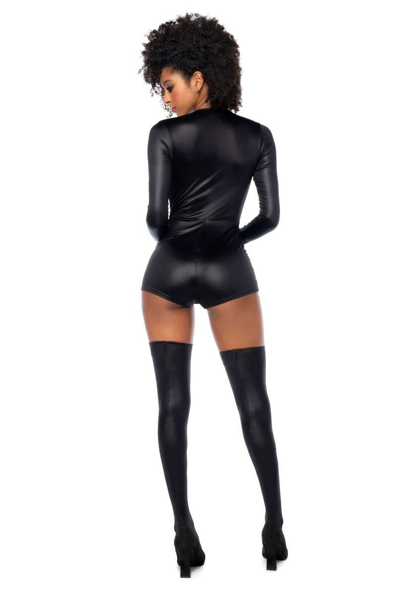 Sultry Swat Officer Lingerie Set Back