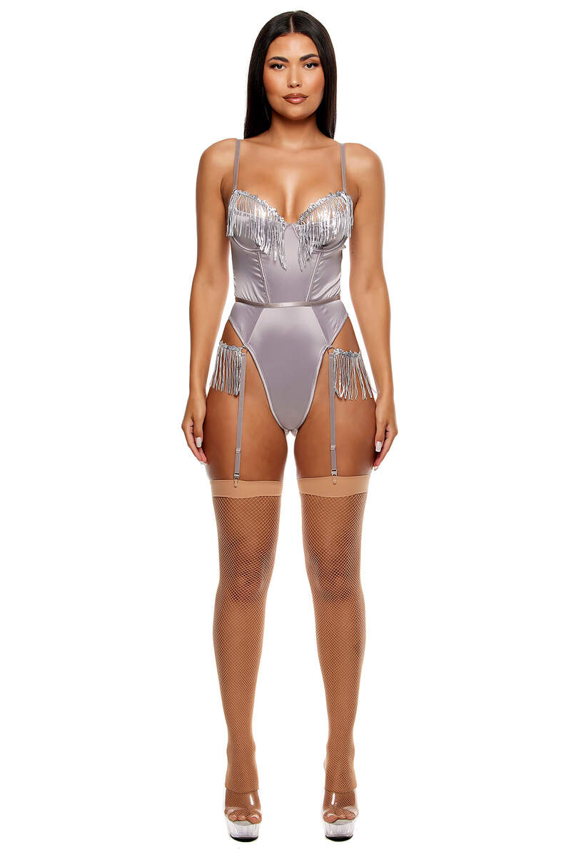 Peep Show Sequin Fringe Teddy