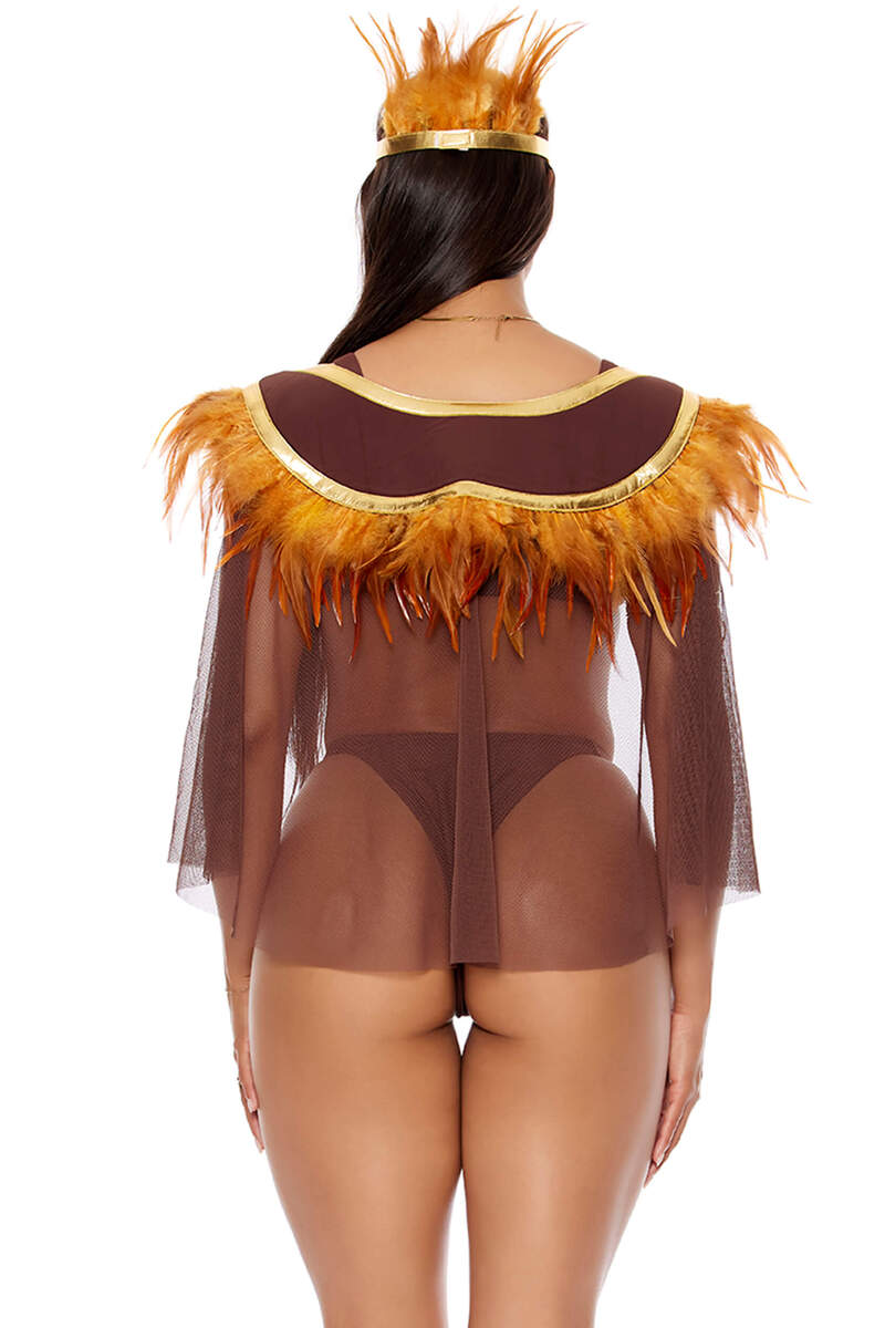 Til Dawn Movie Character Costume Brown Back