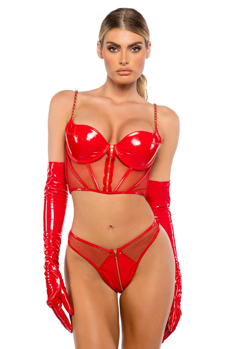 Midnight Minx Bustier Set