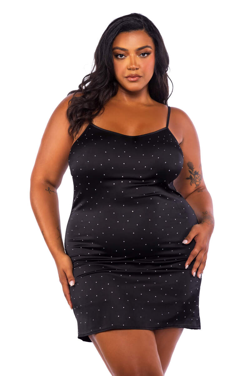 Plus Size Twinkle Diamante Chemise