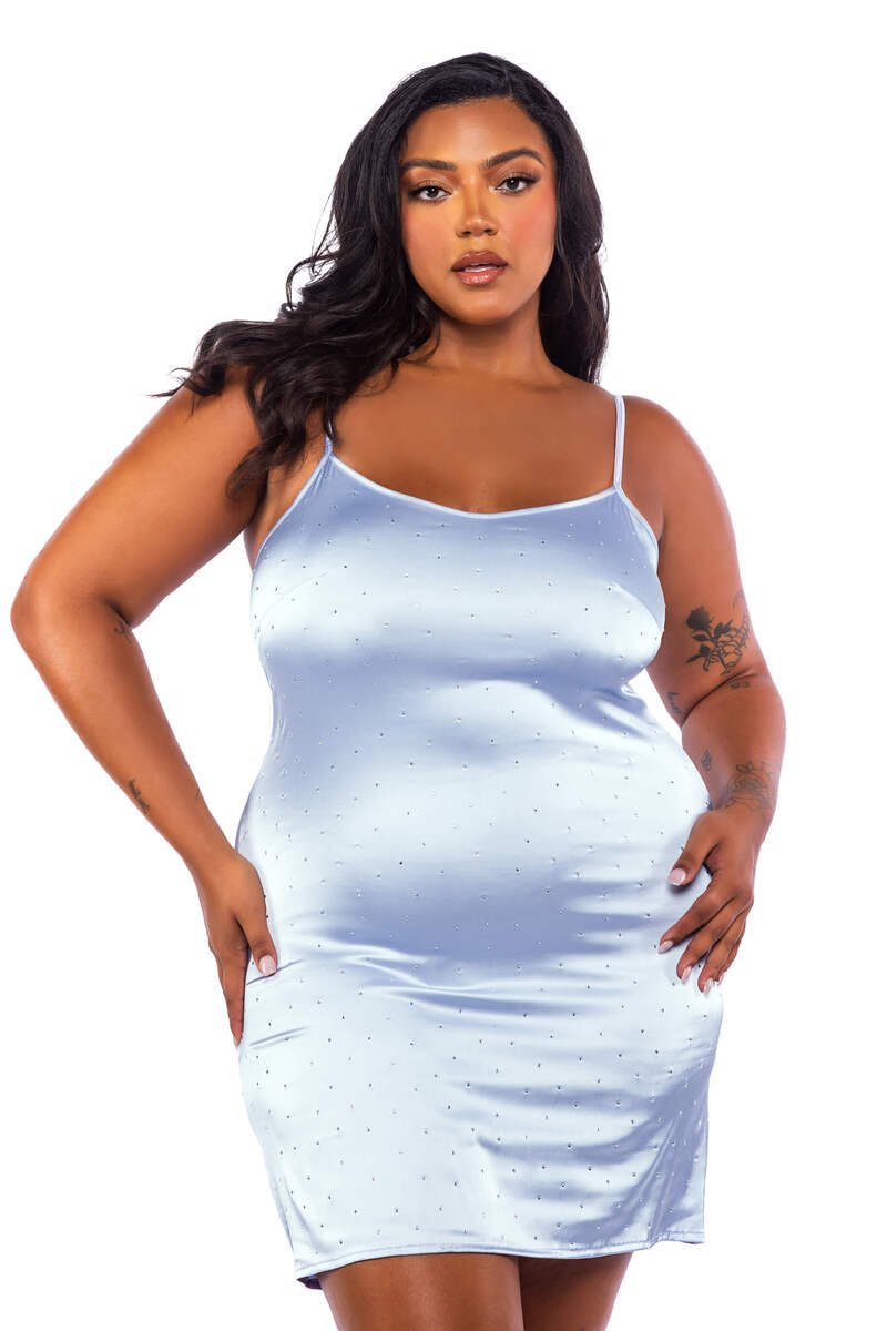 Plus Size Twinkle Diamante Chemise