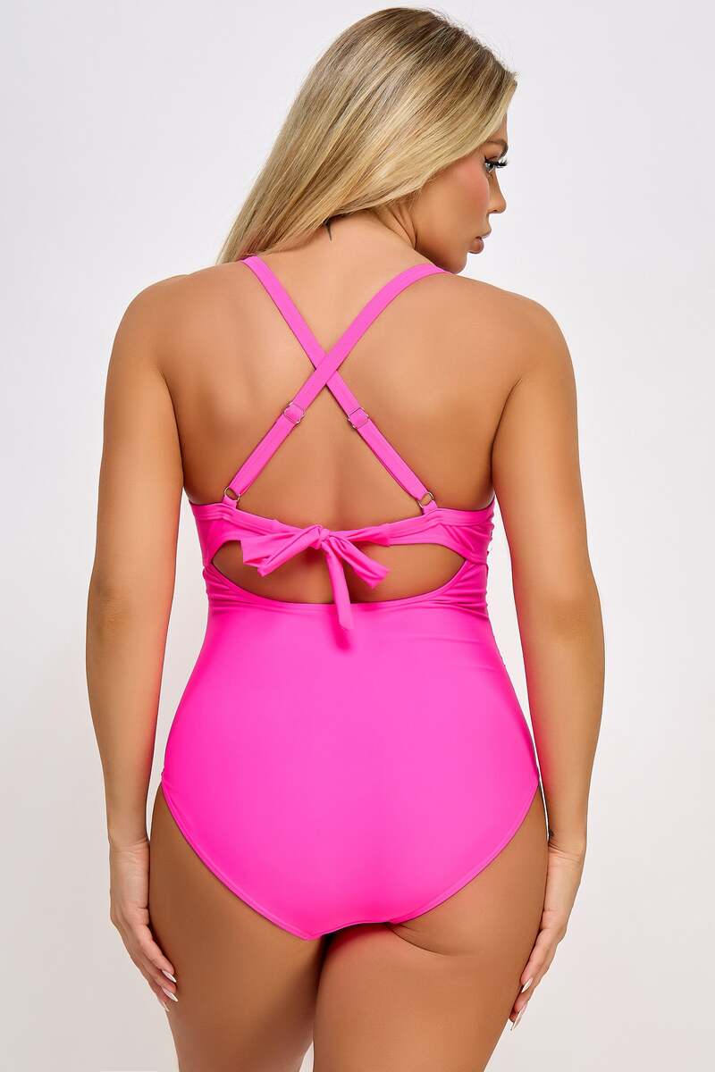 Marilyn Swimsuit Hot Pink Back