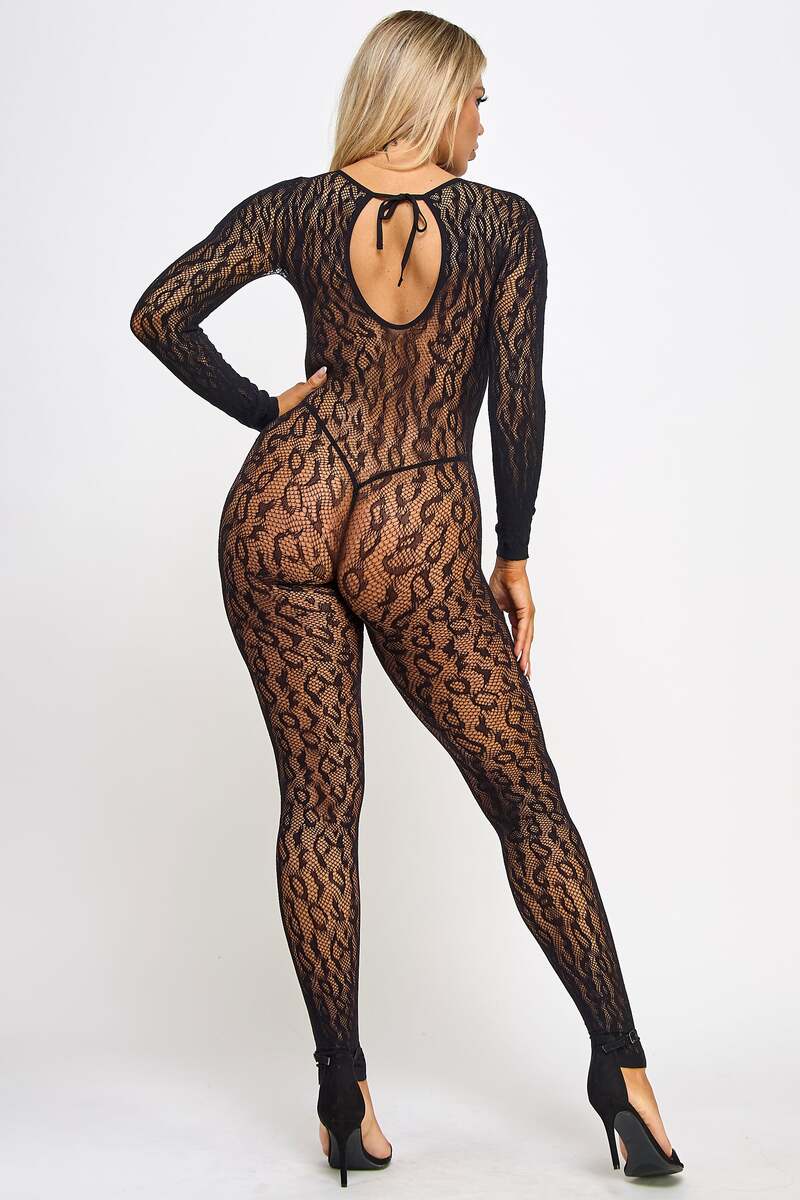 Leilani Bodystocking Black Back