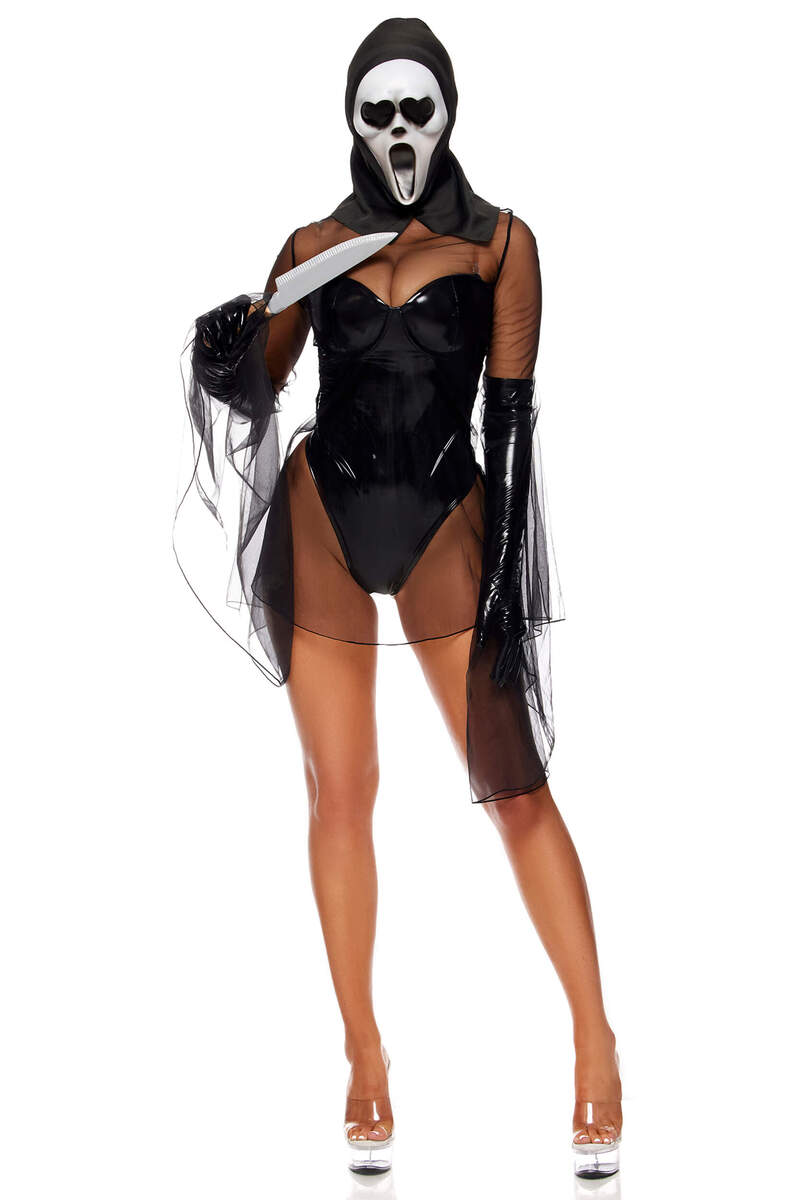 Scream For Me Movie Character Costume Black Front