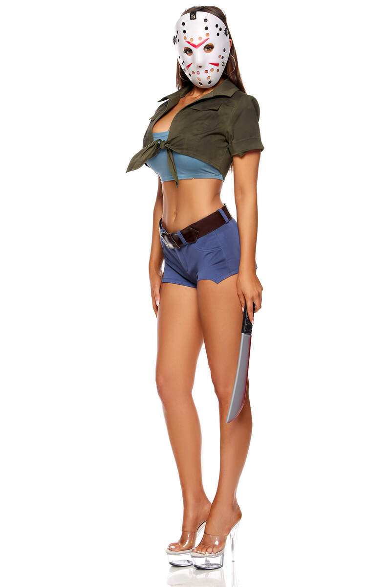Camp Creeper Movie Character Costume Green Side