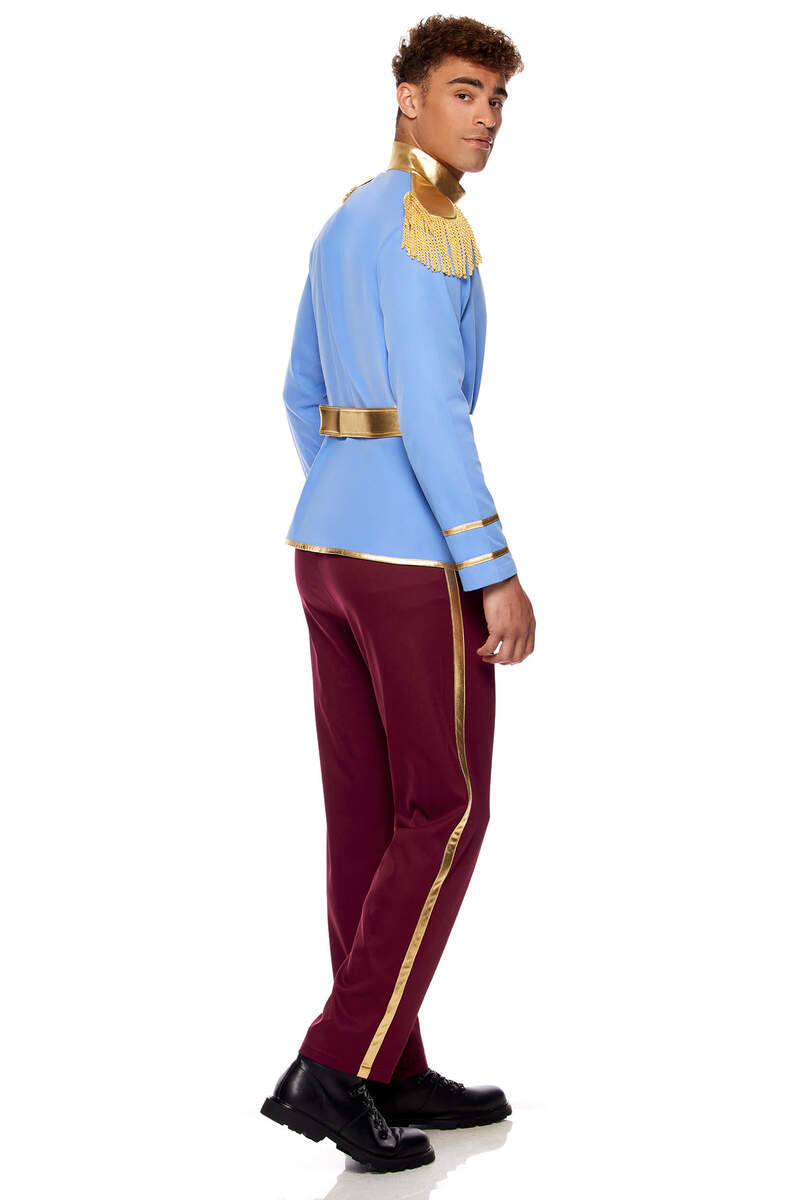 So Charming Men's Prince Costume Blue Back