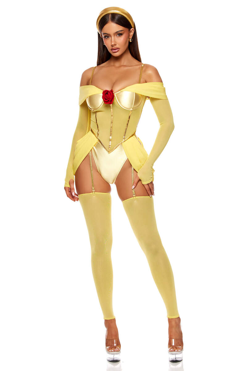 She's a Beauty Princess Costume Yellow Front