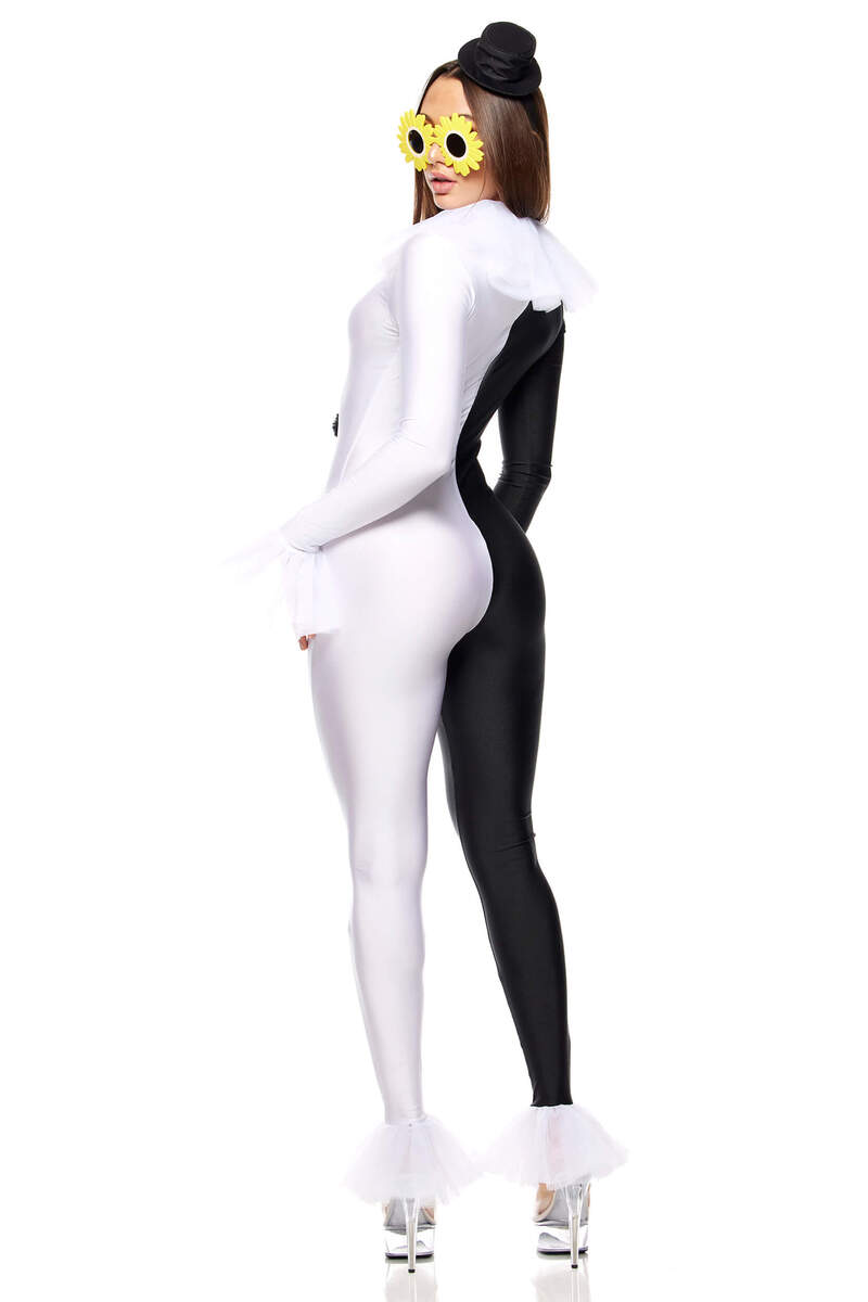 Terrifying Times Movie Character Costume Black White Back