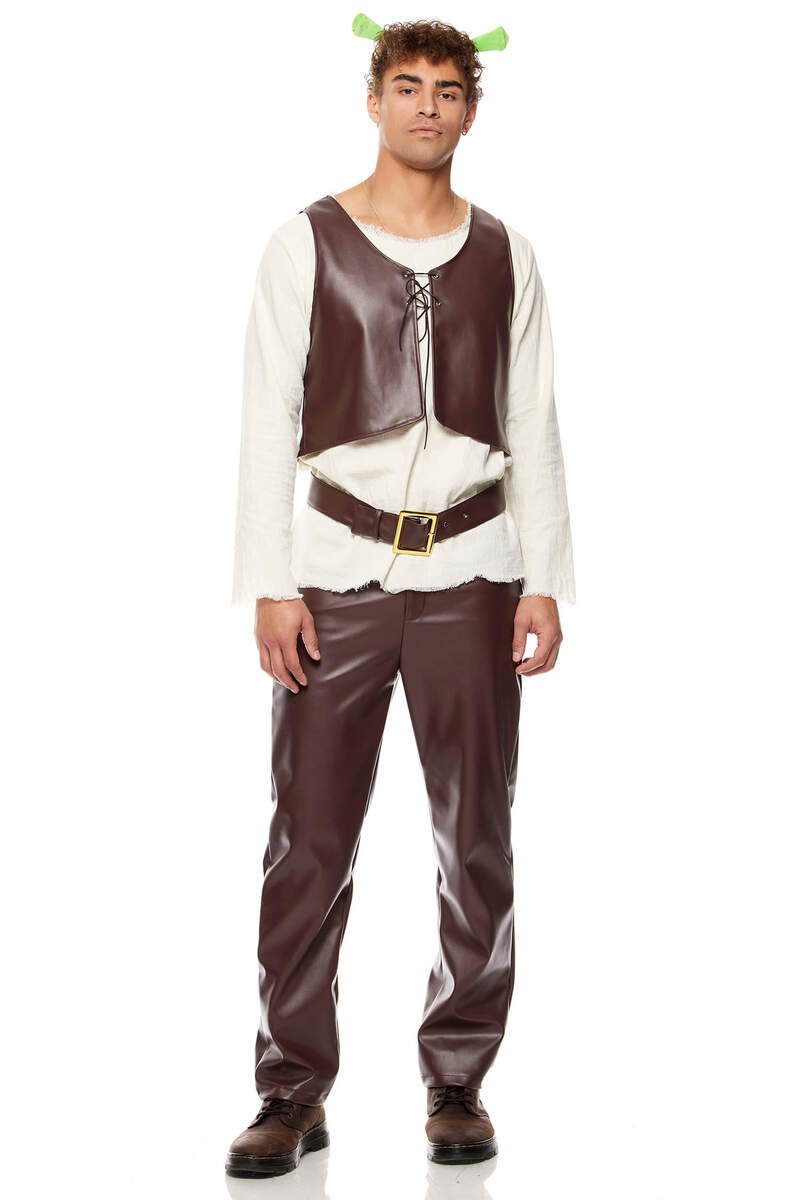 Swamp King Movie Character Men's Costume Multicolor Front