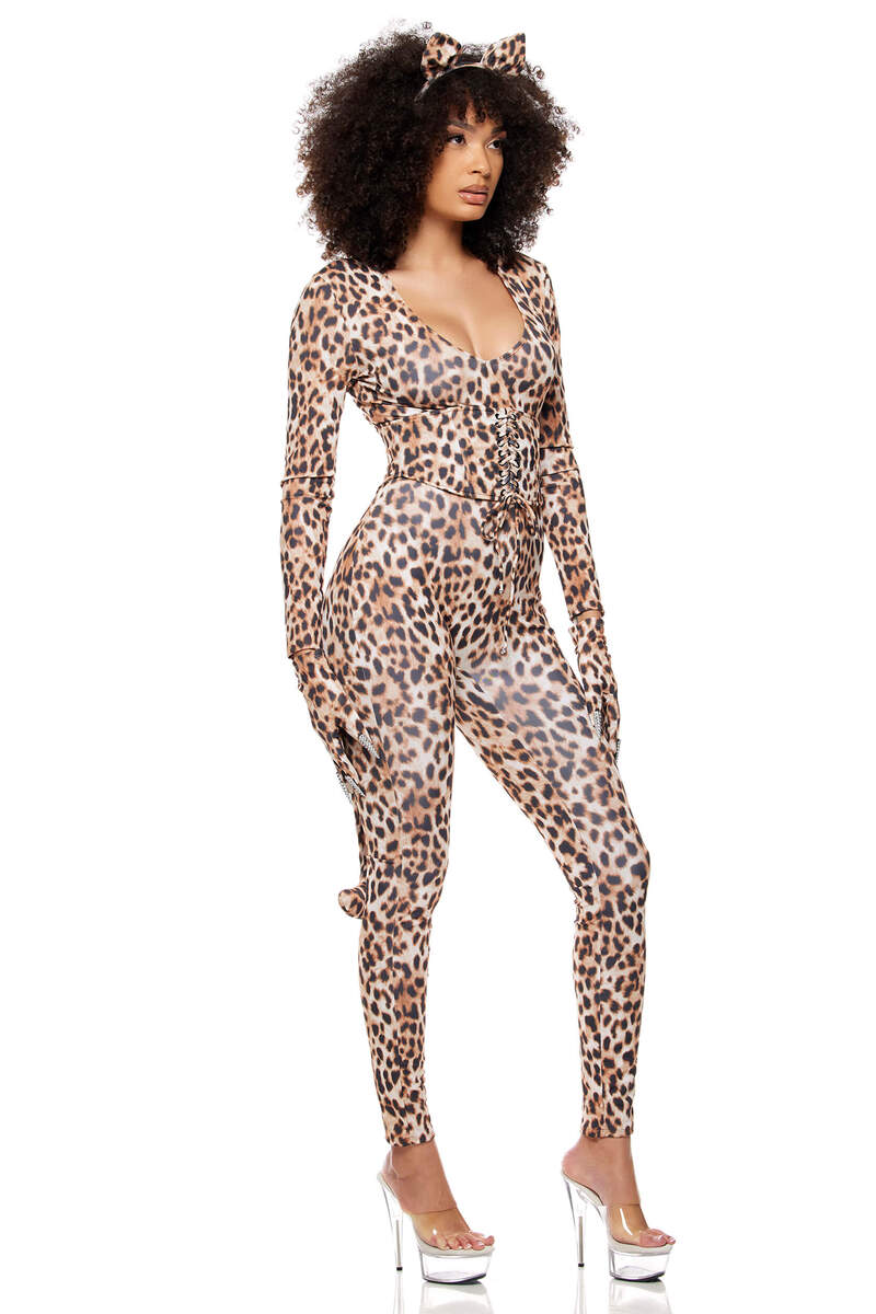 Pounce and Purr Leopard Costume Side