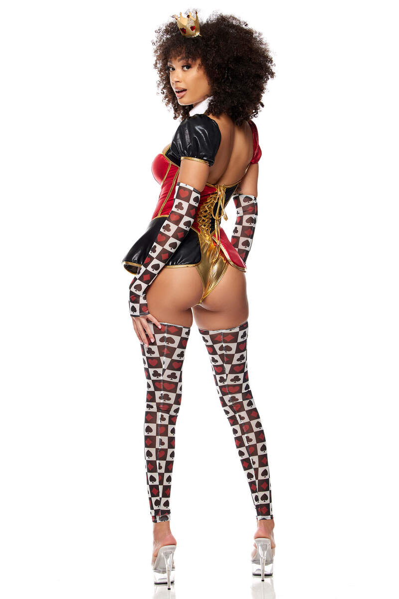 Royal Hearts Storybook Costume Red Back