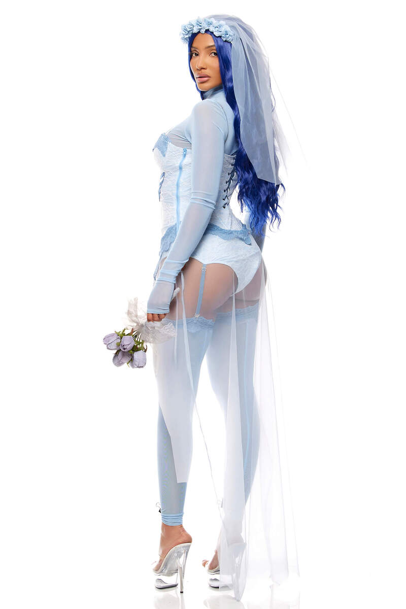 Always a Bridesmaid Movie Character Costume Blue Back