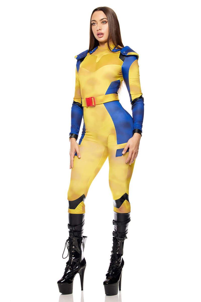 Claws Out Comic Book Character Costume Side Pose