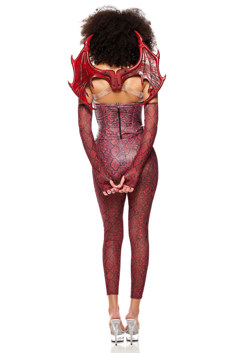 Slay Me Dragon Costume Maroon Back