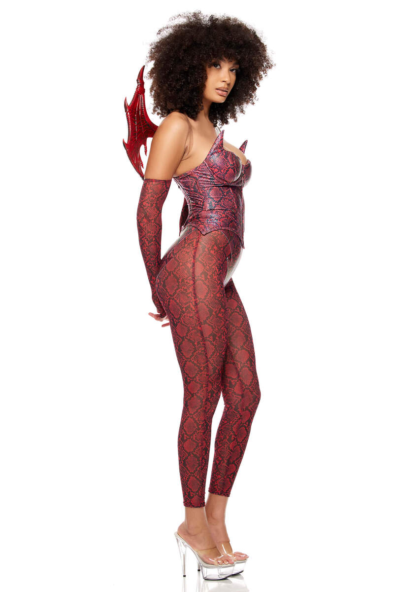 Slay Me Dragon Costume Maroon Side